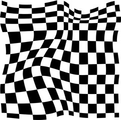 Psychedelic checkerboard pattern