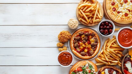 Fast Food Feast: Pizza, Fries, and More