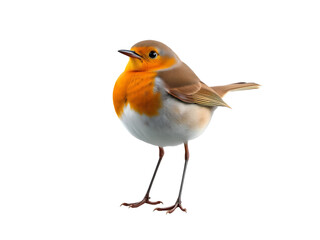 Obraz premium 3D Render of Robin on Transparent Background