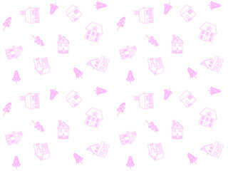 建物のシームレスパターン　D-3'