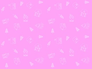 建物のシームレスパターン　D-4'