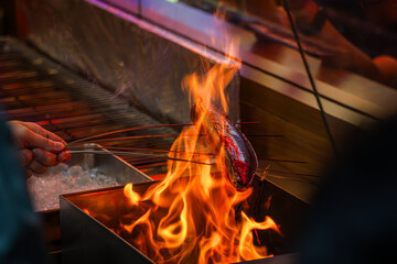 Grilled straw-roasted bonito, a signature dish from Kochi Prefecture