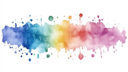Obraz premium Colorful Watercolor Splash for Artistic Designs