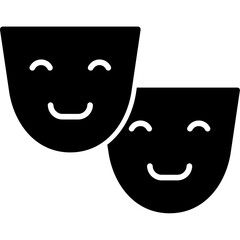 Obraz premium Theater Masks Icon