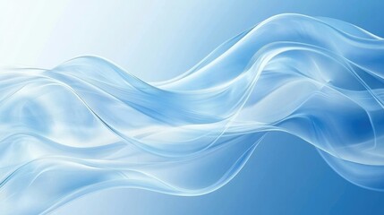 Fototapeta premium Abstract fluid blue holographic background with wavy water