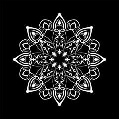 mandala ornament, round decorative design