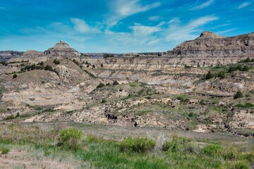 Spring in Theodore Roosevelt National Park in North Dakota.