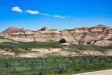 Summer in the Badlands of Theodore Roosevelt National Park, North Dakota.