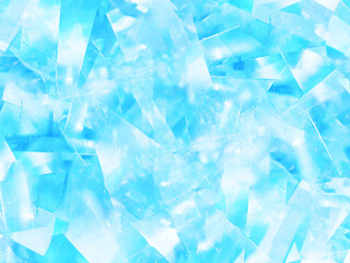 Sparkling Ice Blue Background with Cool and Transparent Texture（氷のような涼しげで透明感のある水色のキラキラ背景）