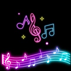 music notes background