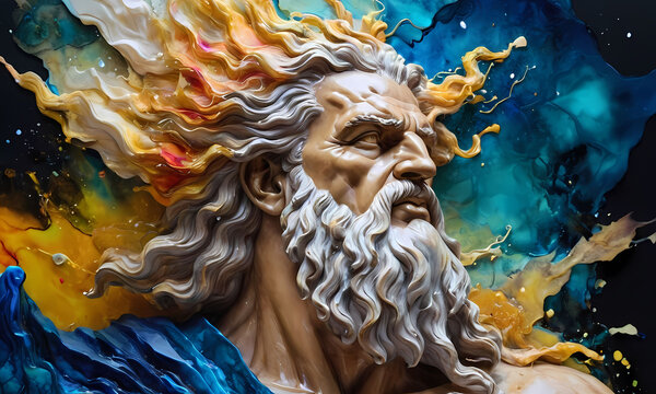 ZEUS - god of sky and thunder.