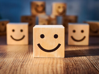 wooden block with feeling 