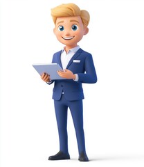 Businessman with Tablet.