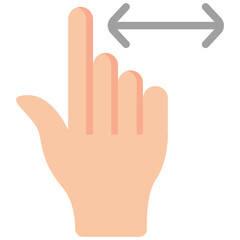 horizontal scroll flat icon