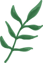 colorful illustration of flower petals and leaf clip art for background, wallpaper, card design