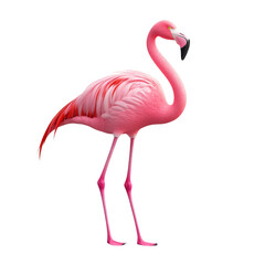 Pink Flamingo Isolated