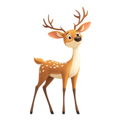 Cute Cartoon Deer Illustration