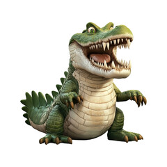 Fototapeta premium Funny Crocodile Cartoon Character