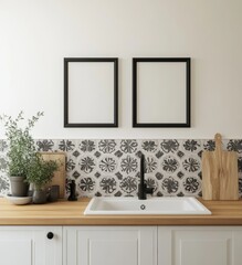 Kitchen Interior Mockup.