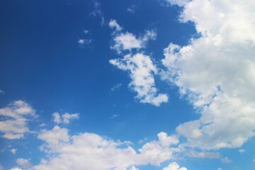 white cloud with blue sky background