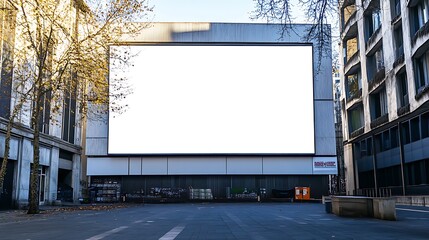 Obraz premium Blank Billboard in Urban Setting