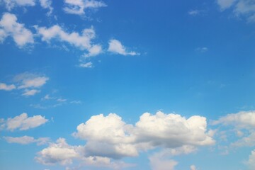 white cloud with blue sky background