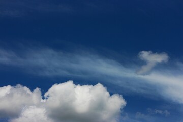 white cloud with blue sky background