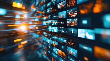 AI-enhanced video editing software creating dynamic transitions and effects automatically, AI video editing, smart post-production