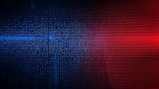 Abstract Digital Background with Binary Code