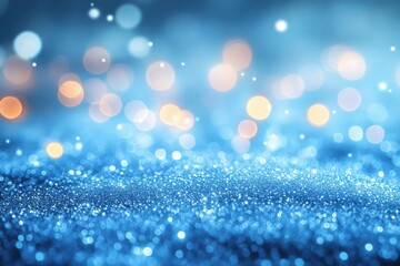 Obraz premium Blurred Light Blue Background with Bokeh