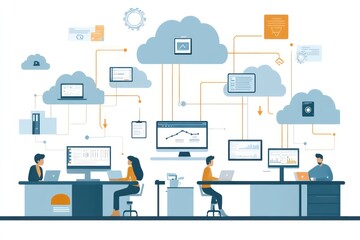 Cloud-Based Data and Software Access for Employees in an Office Setting