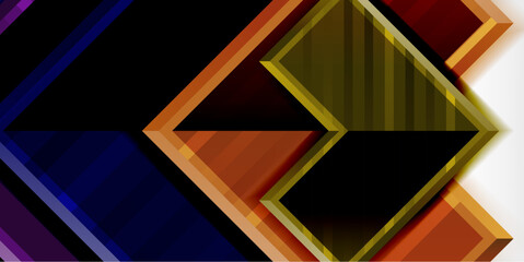 Arrow geometric abstract vector background. Vector Illustration For Wallpaper, Banner, Background, Card, Book Illustration, landing page