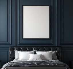 Blue Bedroom Mockup.