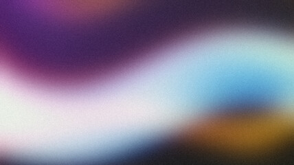 Abstract grainy color gradient texture background. Black pink purple blue color noisy color flow, wave shaped, vibrant, bright, shine, glowing colors, website header design, cover, poster, banner