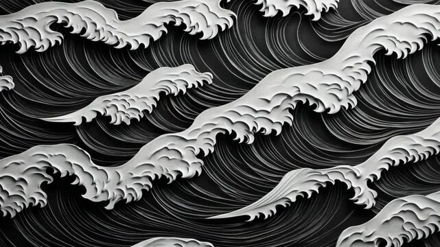 Intricate Relief of Waves