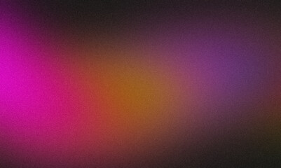 Abstract grainy color gradient texture background. Black pink purple color noisy color flow, wave shaped, vibrant, bright, shine, glowing colors, website header design, cover, poster, banner