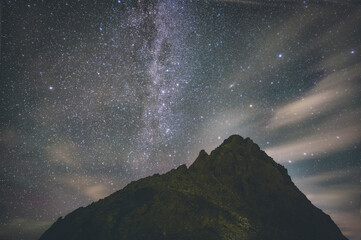 天の川と槍ヶ岳