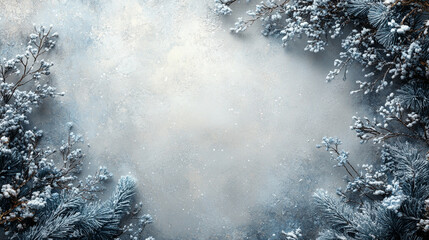 serene white background adorned with delicate snowflakes, evoking a sense of calm, purity, and winter's tranquil beauty