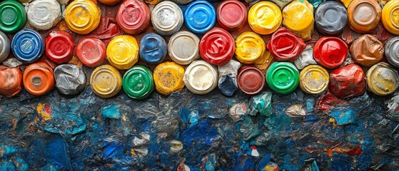 Colorful Painted Can Art