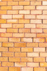Brick wall with red brick,old vintage brick wall,Abstract of brick wall for background,Copy text space.