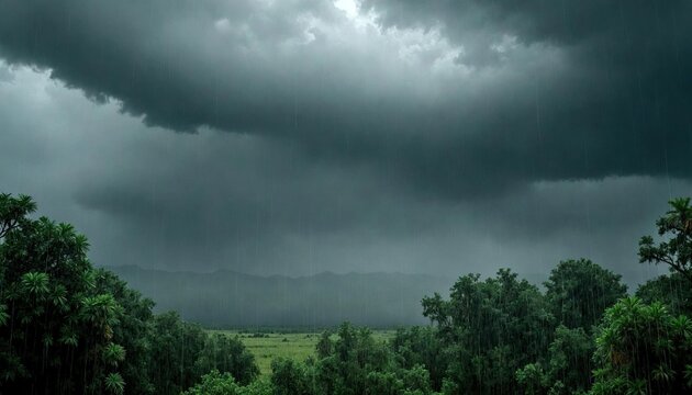 Hurricane Rainbands Over Florida