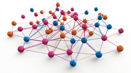 Obraz premium Machine learning model training displayed as a digital graph with data points.