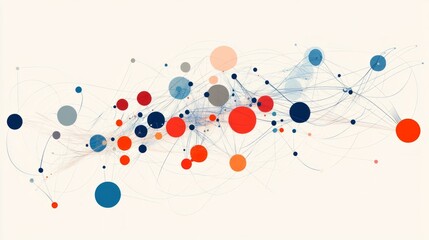 Machine learning model training displayed as a digital graph with data points.