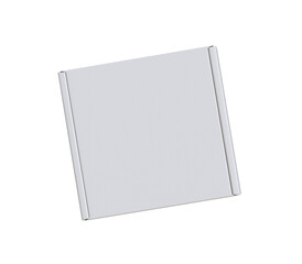 blank notebook isolated on white. box packaging.