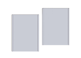 blank white book