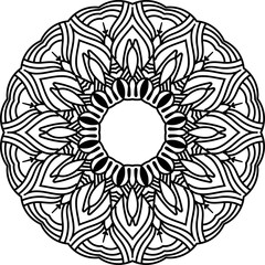 Mandala design, black and white mandala design, unique mandala design