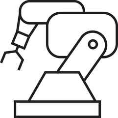 Industrial Robotic Arm Icon
