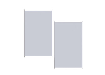 Blank white box isolated.