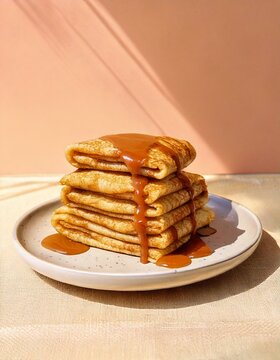 Panqueques con dulce de leche 
