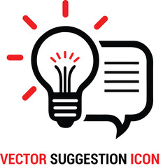 Vector Suggestion design icon